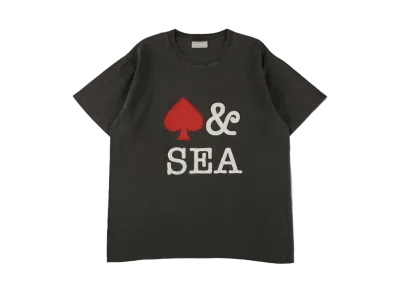 WIND AND SEA Pigment Front Logo Tee (Spade) "Black"