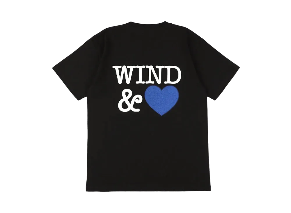 WIND AND SEA Logo Tee (Heart) "Black"