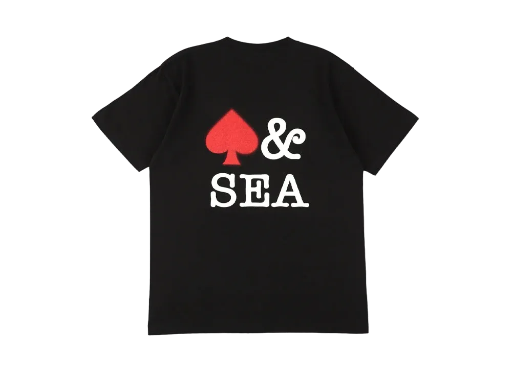 WIND AND SEA Logo Tee (Spade) "Black"