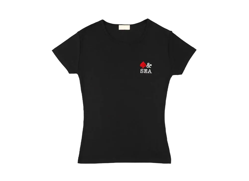 WIND AND SEA Front Logo Mini Tee (Spade) "Black"