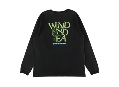 WIND AND SEA Printed Washed L/S Tee "Black"
