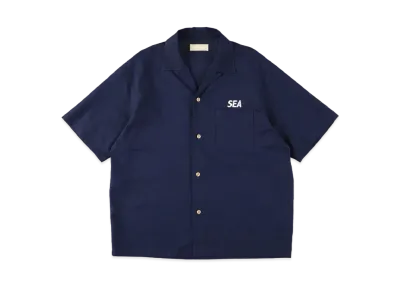 WIND AND SEA Sea Ess Linen Shirt "Navy"