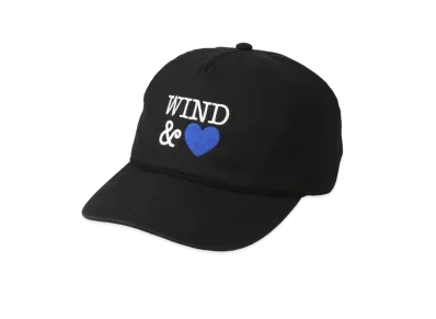 WIND AND SEA Twill 5 Panel Cap (Heart) "Black"