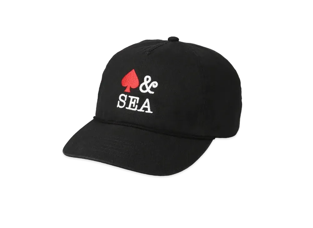 WIND AND SEA Twill 5 Panel Cap (Spade) "Black"