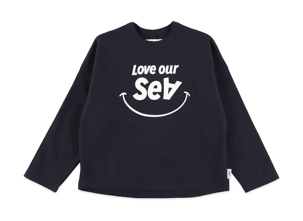 WIND AND SEA x Smoothy LS Smile Tee "Navy"