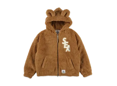 WIND AND SEA x Smoothy Boa Zip Hoodie "Camel"