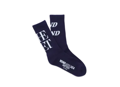 WIND AND SEA x The Met x Hot Sox Logo Socks "Dark_Navy"