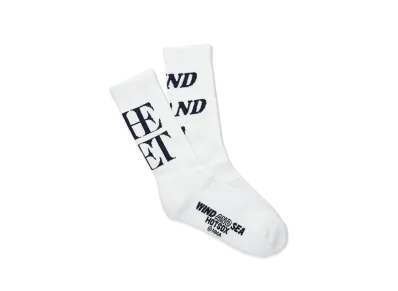 WIND AND SEA x The Met x Hot Sox Logo Socks "White"