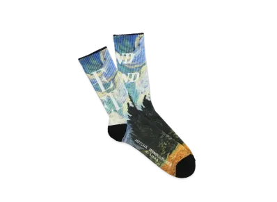 WIND AND SEA x The Met x Hot Sox Art Print Socks "Wheet_Field"