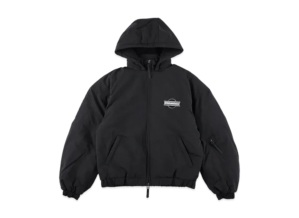 WIND AND SEA Fleece Puffer Jacket "Black"