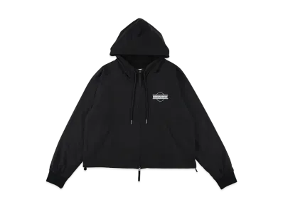 WIND AND SEA Fleece Zip Up Hooded Shirt "Black"