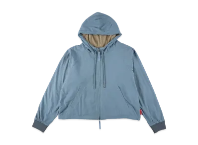 WIND AND SEA Fleece Zip Up Hooded Shirt "L_Blue"