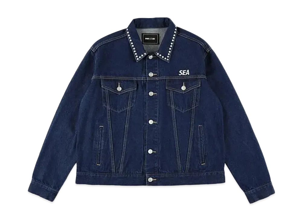 WIND AND SEA Studded Denim Jacket "Indigo"