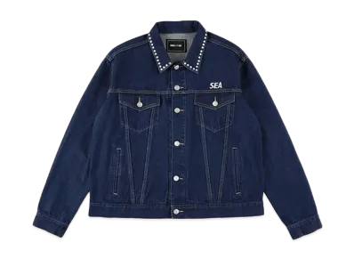 WIND AND SEA Studded Denim Jacket "Indigo"