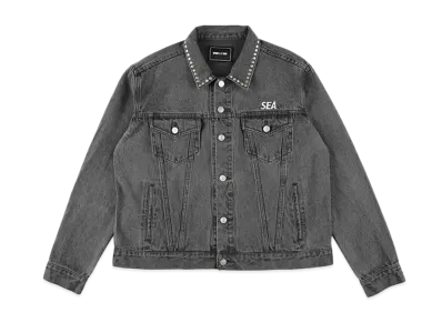 WIND AND SEA Studded Denim Jacket "Black_Other"