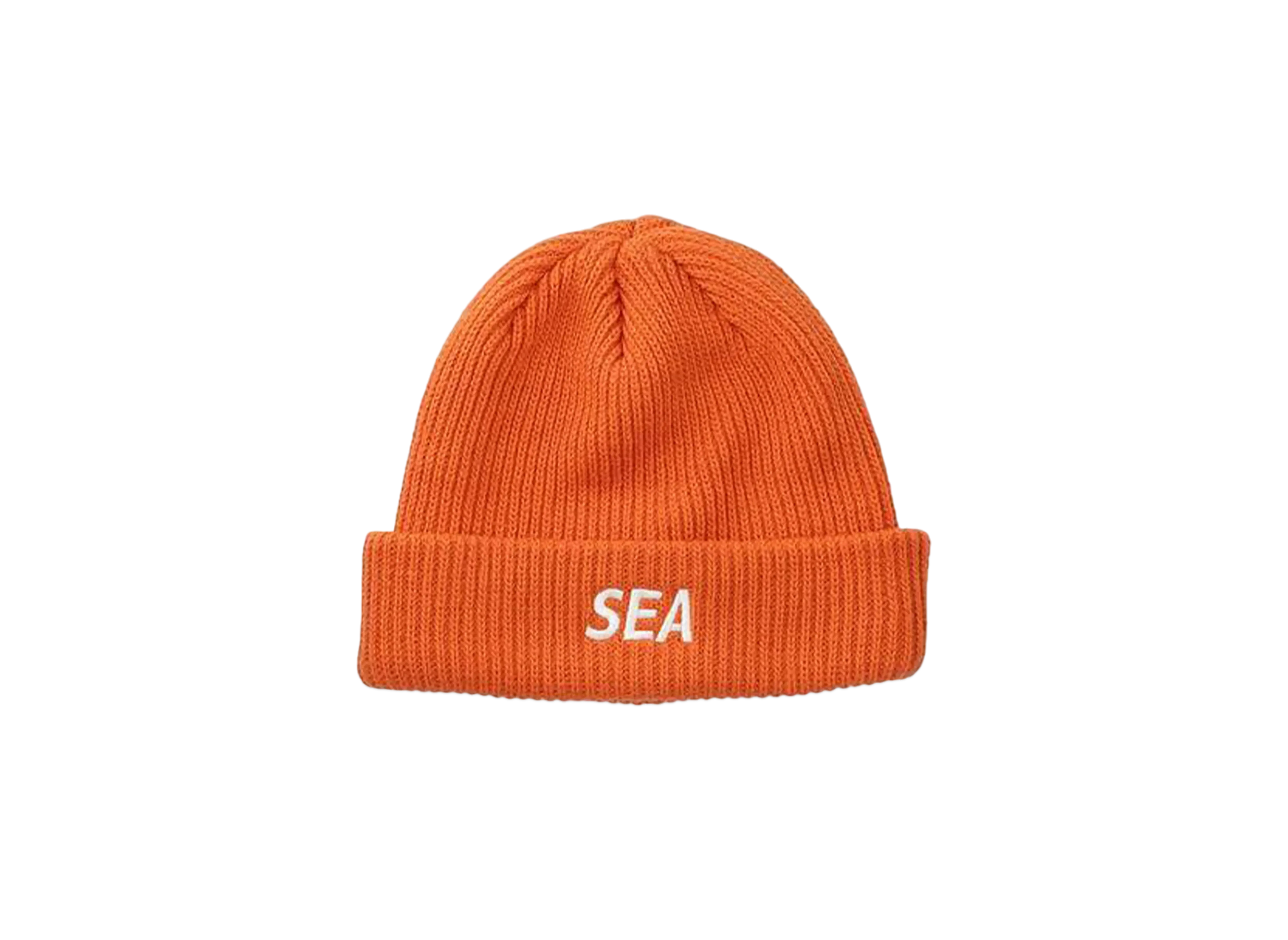 WIND AND SEA Logo Knit Cap "Orange"