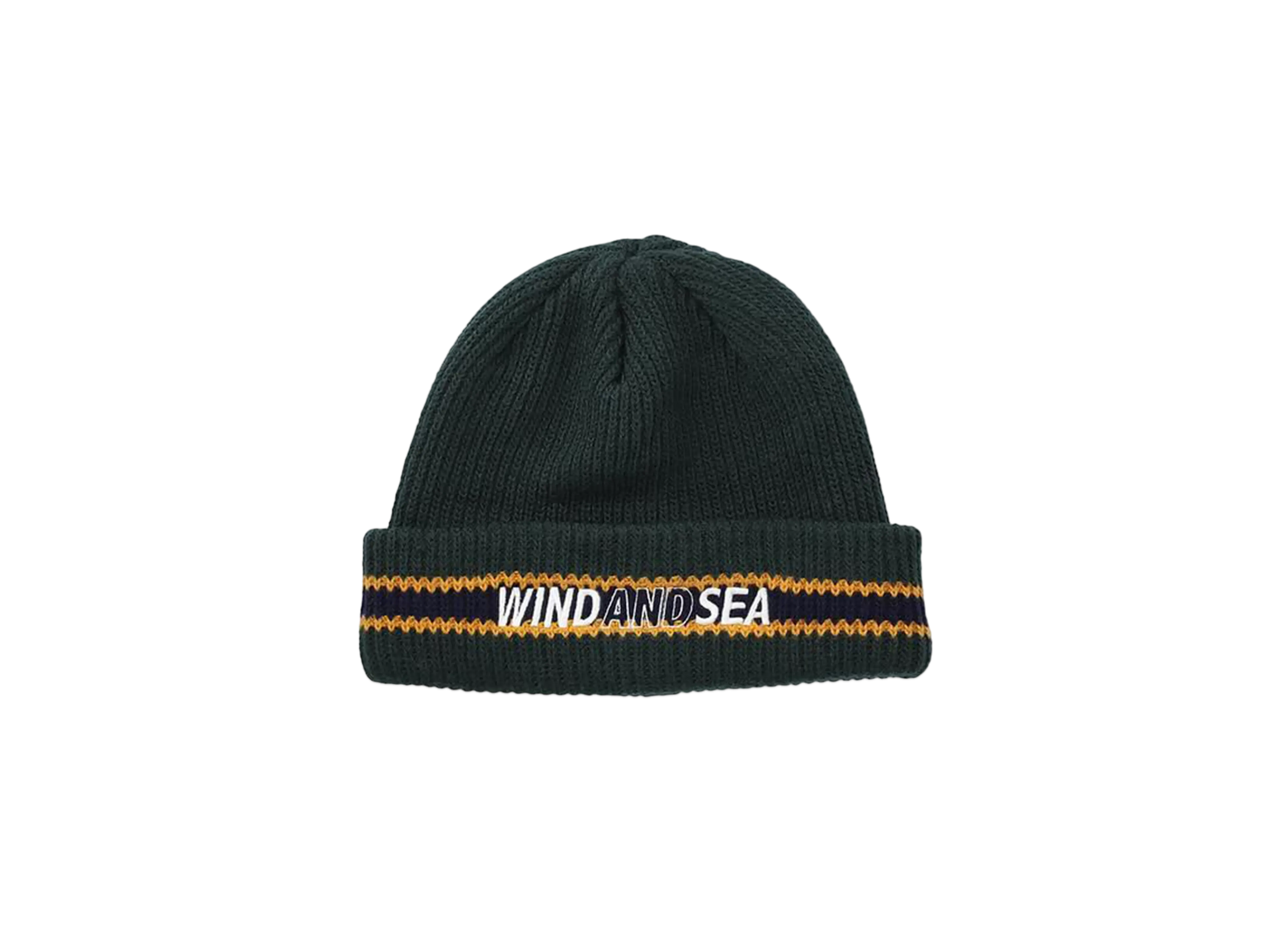 WIND AND SEA Logo Line Knit Cap "Green"
