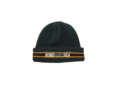 WIND AND SEA Logo Line Knit Cap "Green"