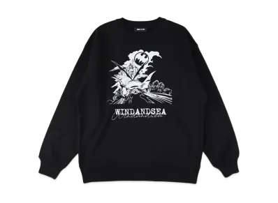 WIND AND SEA x BATMAN Batmobile Comic Crewneck Sweatshirt "Black"