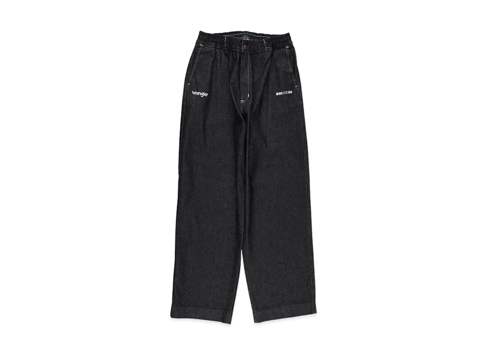 WIND AND SEA x Wrangler Denim Track Trousers "Black"