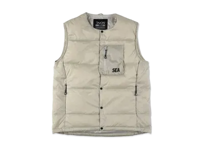 WIND AND SEA x TAION Inner Down Vest "Ice_Gray"