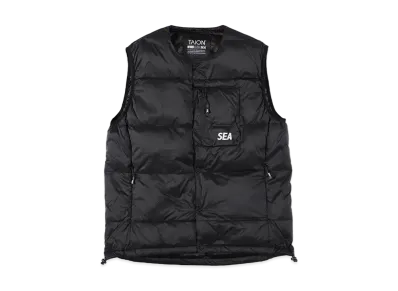 WIND AND SEA x TAION Inner Down Vest "Black"