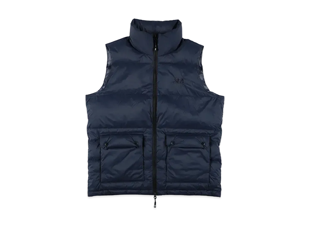 WIND AND SEA x TAION Volume Down Vest "Navy"