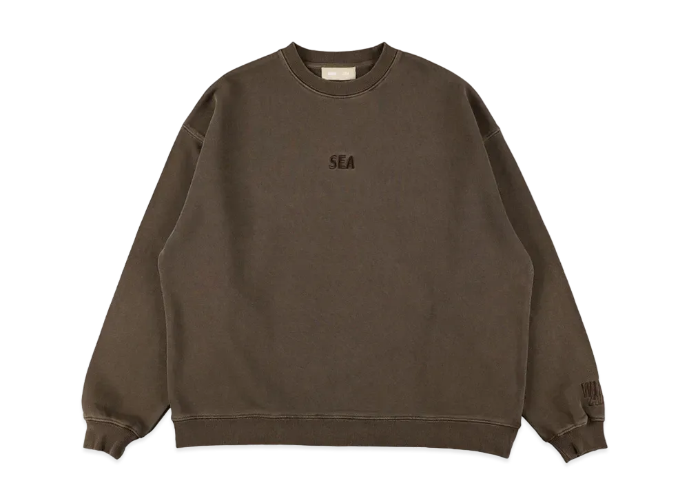 WIND AND SEA ESS Pigment Crewneck Sweatshirt "Brown"