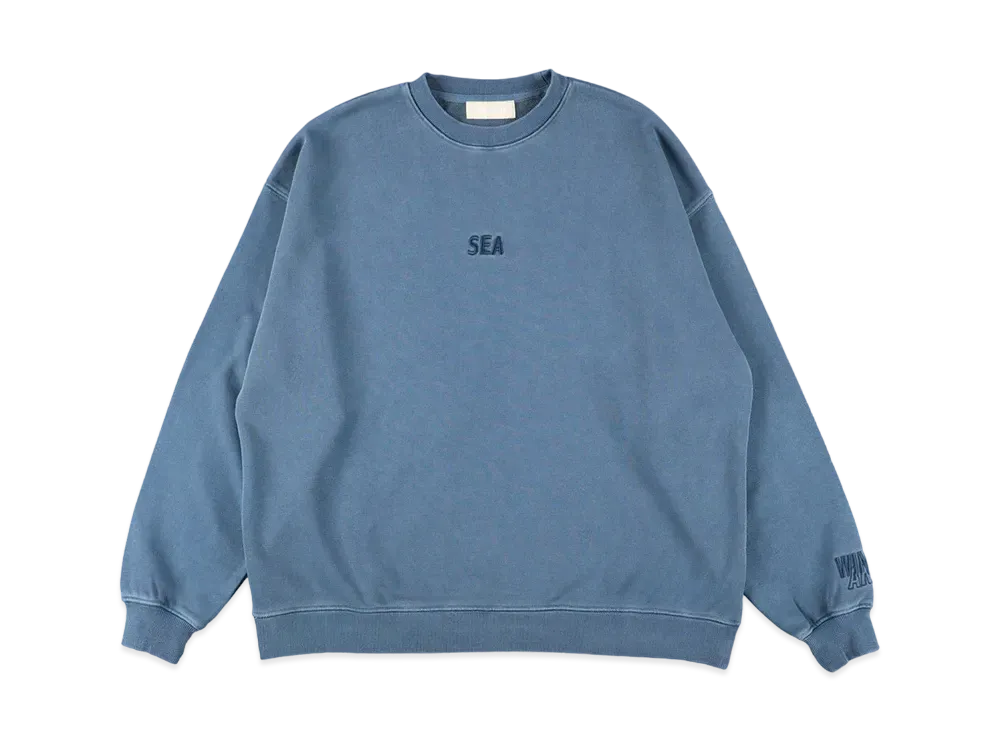 WIND AND SEA ESS Pigment Crewneck Sweatshirt "Blue"
