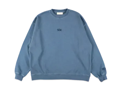 WIND AND SEA ESS Pigment Crewneck Sweatshirt "Blue"