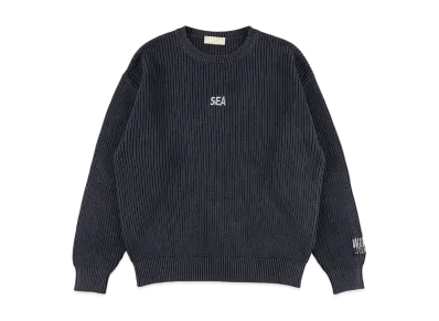 WIND AND SEA Spray Knit Sweater "Navy"