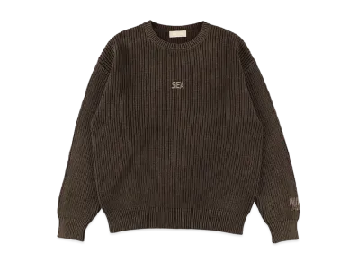 WIND AND SEA Spray Knit Sweater "Brown"
