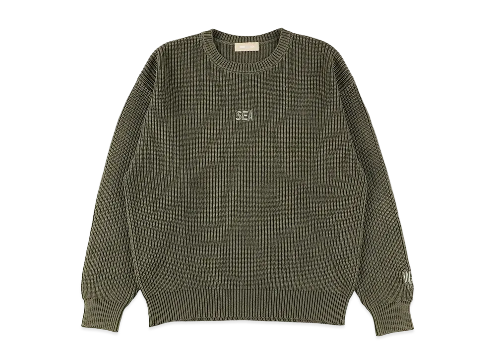 WIND AND SEA Spray Knit Sweater "Khaki"