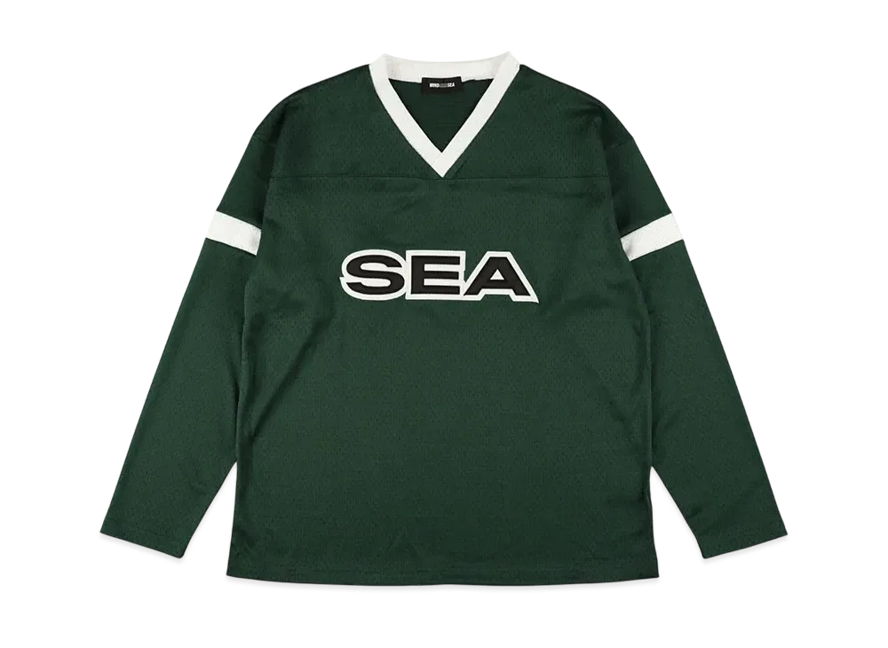 WIND AND SEA Satin Patch Game Shirt "Green"