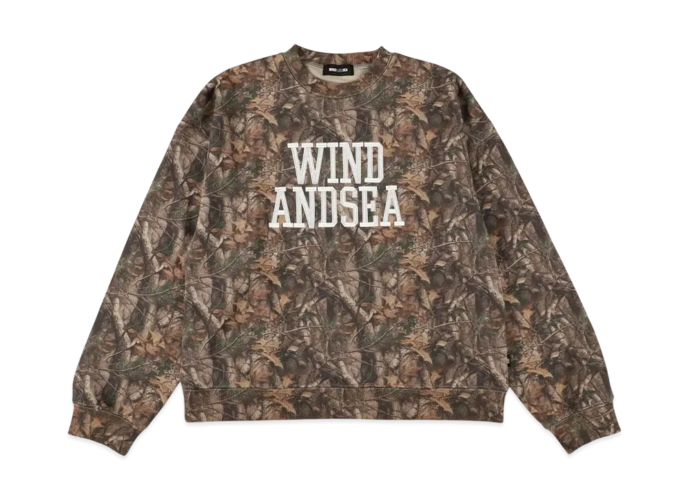 WIND AND SEA College Logo Crewneck Sweatshirt "Multi"