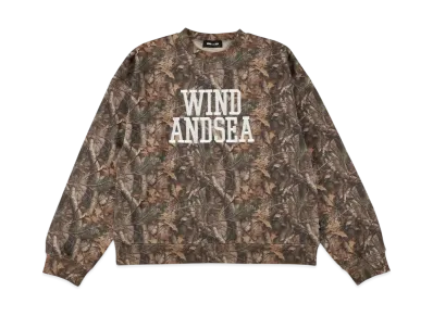 WIND AND SEA College Logo Crewneck Sweatshirt "Multi"