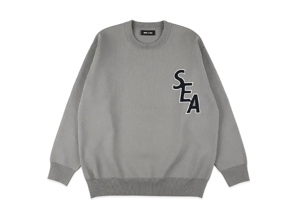 WIND AND SEA Patch Crew Sweater "Gray"