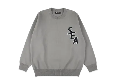 WIND AND SEA Patch Crew Sweater "Gray"