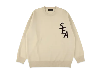WIND AND SEA Patch Crew Sweater "Ivory"