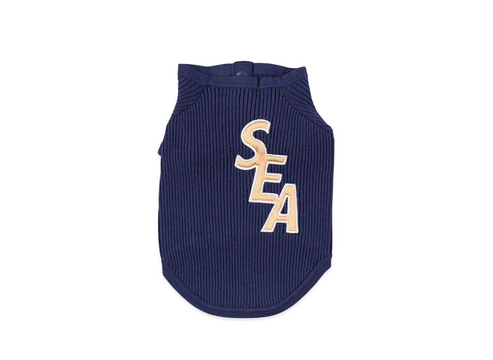 WIND AND SEA Dog Patch Sweater "Navy"