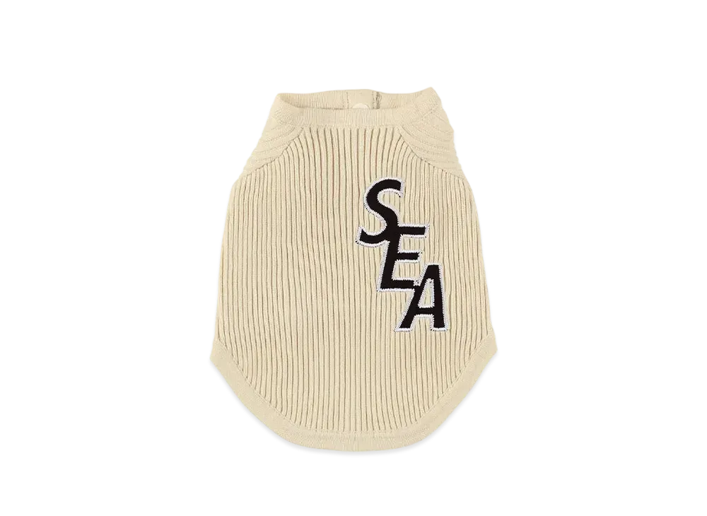WIND AND SEA Dog Patch Sweater "Ivory"