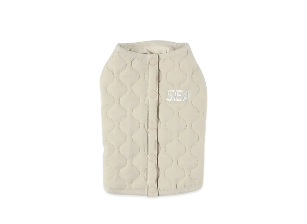 WIND AND SEA Dog Quliting Outer "Beige"