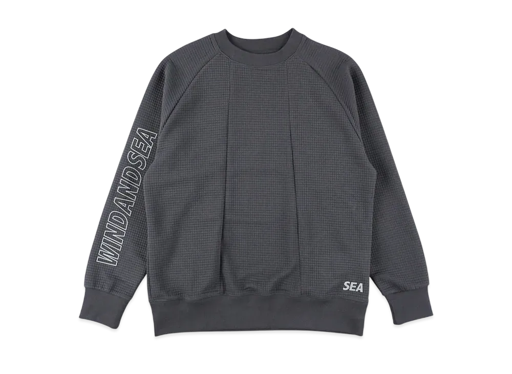 WIND AND SEA ES Tex Dimensional Crewneck Sweatshirt "Dark_Gray"