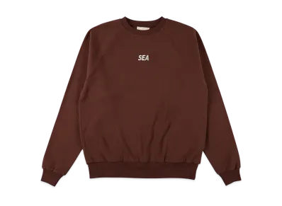 WIND AND SEA ES_W_Raglan Crew Neck Waffle Shirt "Brown"