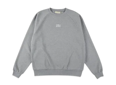 WIND AND SEA ES_W_Raglan Crew Neck Waffle Shirt "Gray"