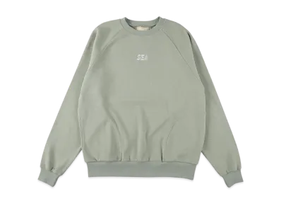 WIND AND SEA ES_W_Raglan Crew Neck Waffle Shirt "Sage"