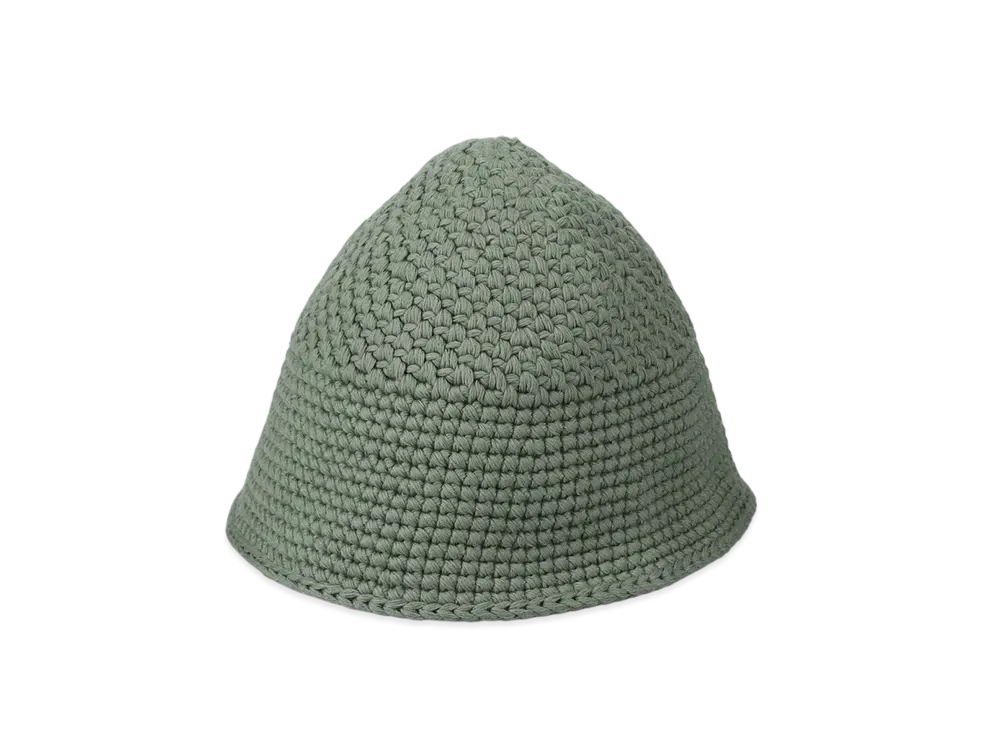 WIND AND SEA x Kijima Takayuki Fishnet Recycled Hand Knit Sailor Hat "Green"