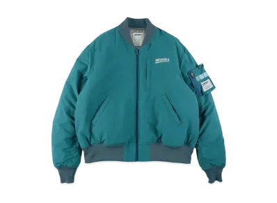 WIND AND SEA Fishnet Recycled Nylon Ma-1 Jacket "Sea_Foam"