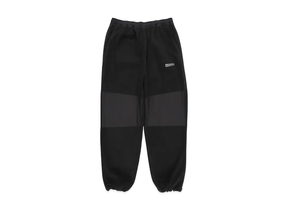WIND AND SEA Fishnet Recycled Nylon Fleece Pants "Black"