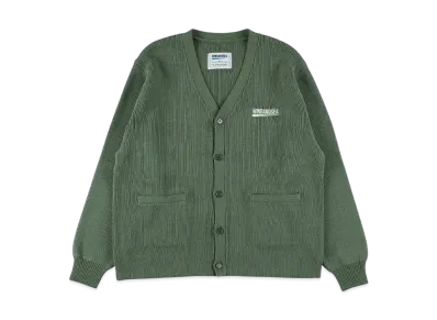 WIND AND SEA Fishnet Recycled Nylon Knit Cardigan "Sea_Foam"